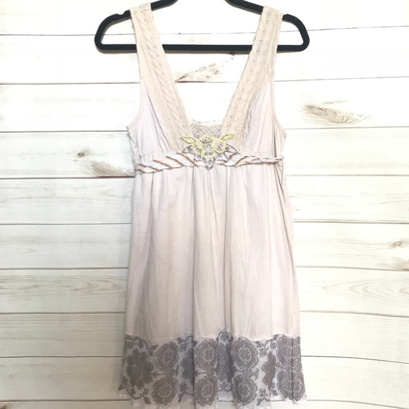 Free People Dresses & Skirts - Free People Dress ❤️ Sleeveless Cream Tank Style 4